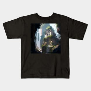 Ancient City Lost on Mountains Kids T-Shirt